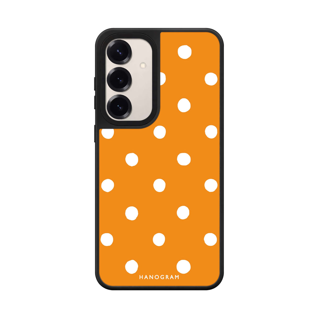 Orange Dots 鏡面手機殼