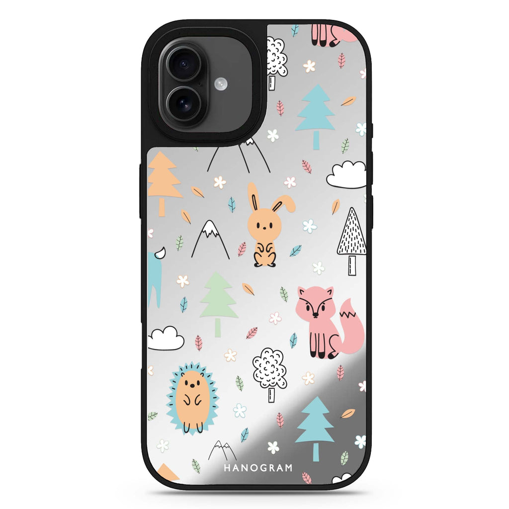 Whimsy Wildlife iPhone 17 鏡面手機殼 主圖設計