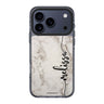 Marble Edition V iPhone 17 Pro Max MagSafe 水晶透明保護殼 雲石紋設計 可自訂名字 圖1