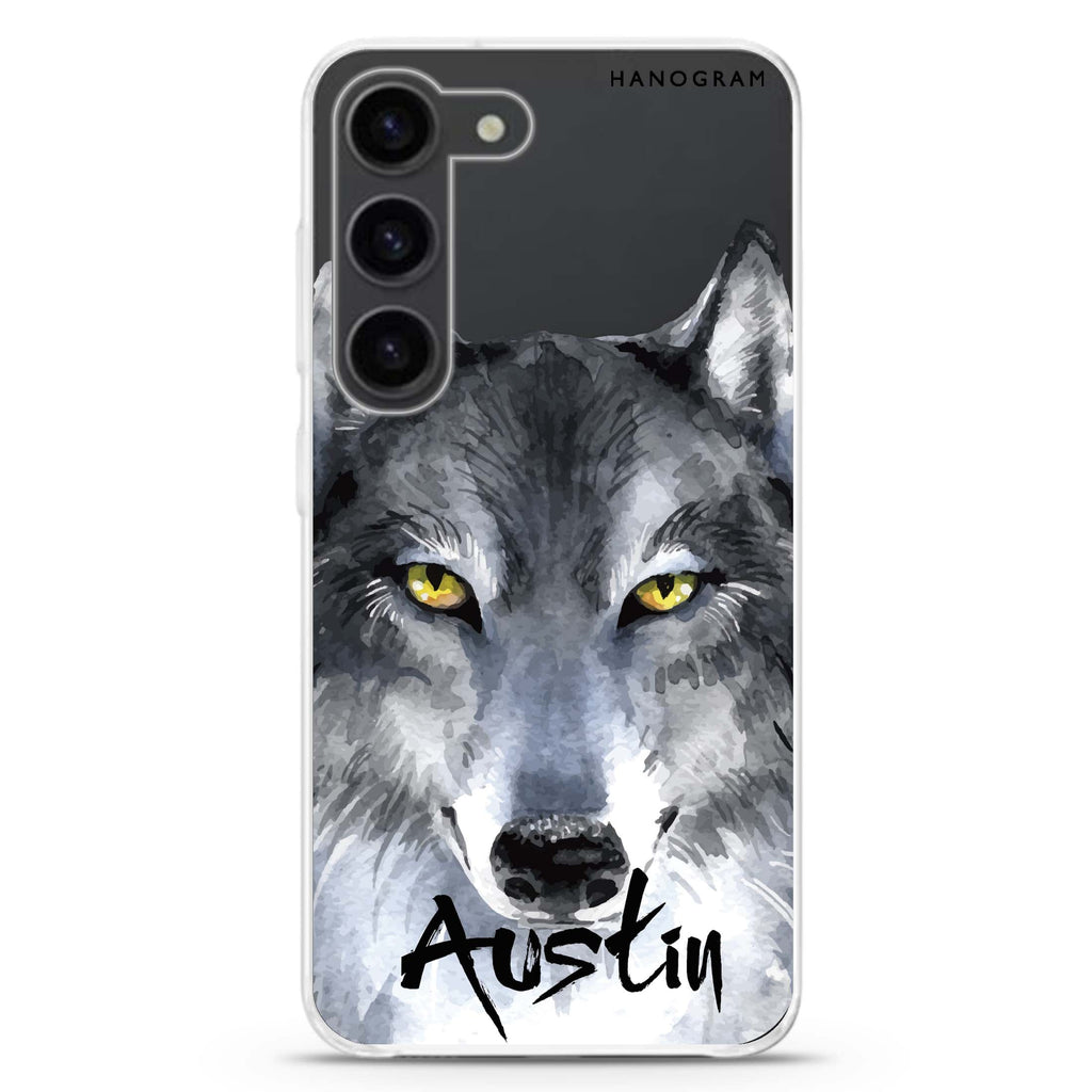 Snow Wolf Samsung Galaxy 水晶透明保護殼
