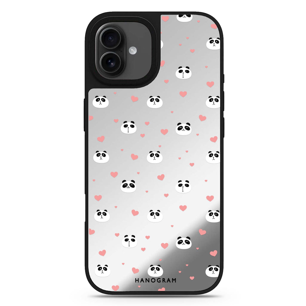 Panda Playtime iPhone 17 可愛動物鏡面手機殼 主圖設計