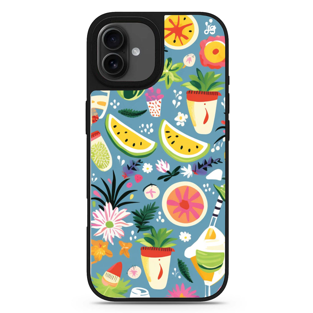 Tropical Treats iPhone 17 夏日海灘鏡面手機殼 主圖設計