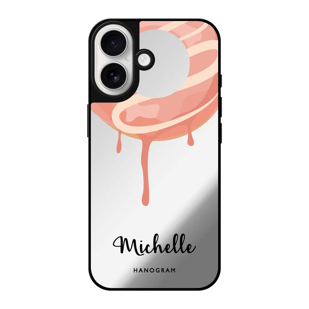 Reflective iPhone 16 Mirror Case –Yummy Donut I Design