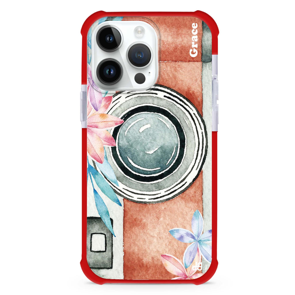 Watercolor Camera iPhone Magsafe 兼容超強防摔保護殼