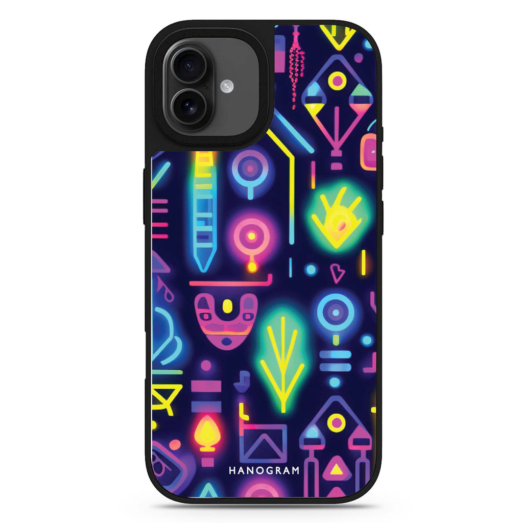 Neon Sparkle iPhone 17 鏡面手機殼 主圖設計