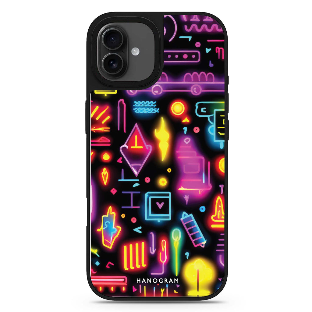 Neon Dreams iPhone 17 鏡面手機殼 主圖設計