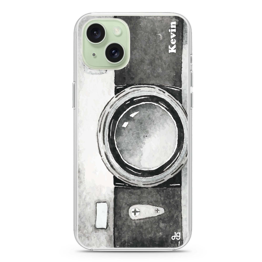 Fashion Camera iPhone 15 Plus Magsafe 兼容水晶透明保護殼