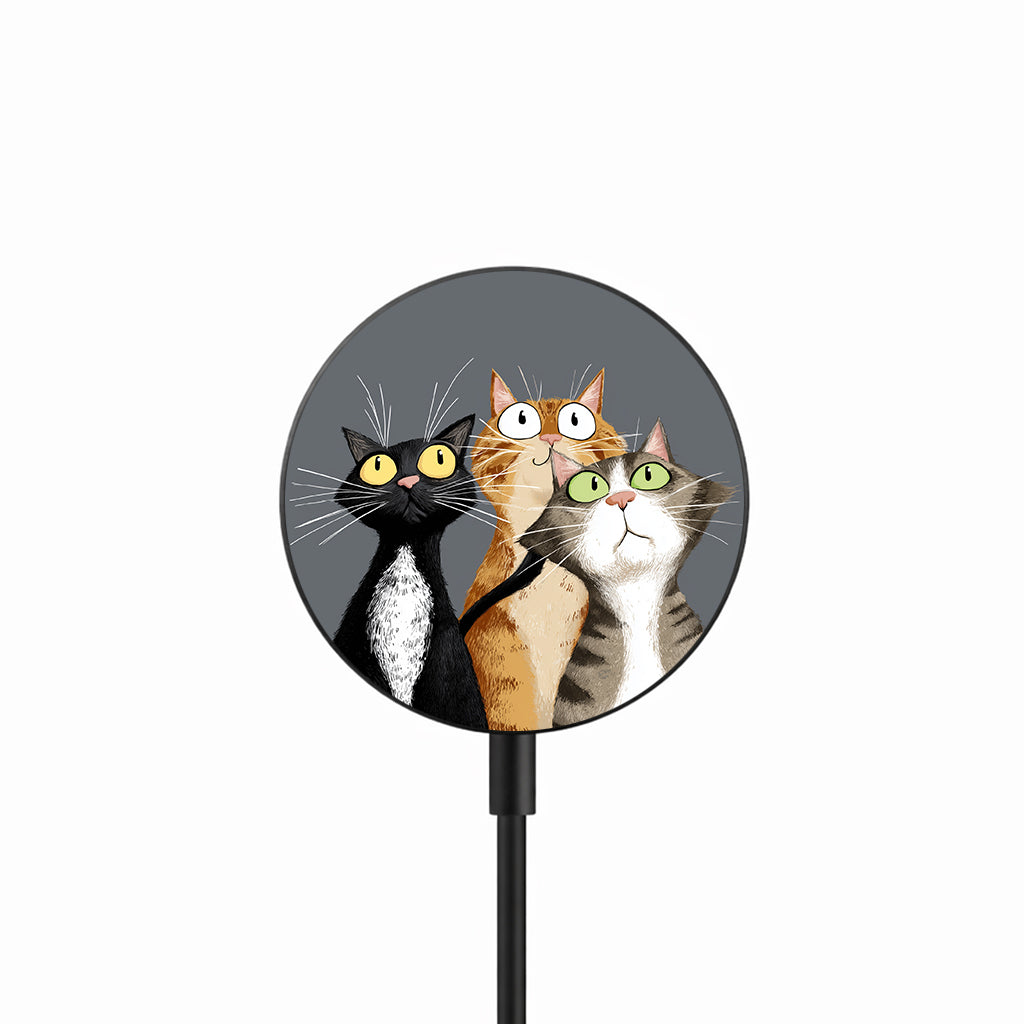 Curious Cat Trio 25W 磁吸無線充電器