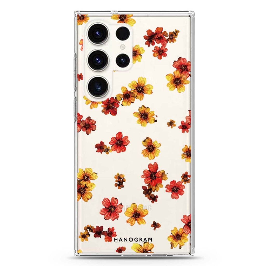 Warm Blooms Samsung Galaxy Ultra 透明保護殼，適用 S26/S25/S24/S23 Ultra，圖1