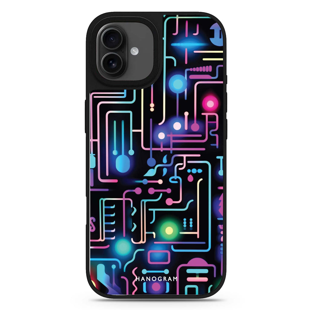 Glow Spectrum iPhone 17 鏡面手機殼 主圖設計