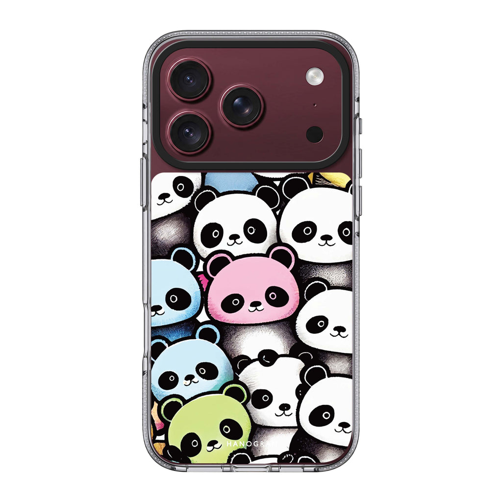 Cute Pandas 水晶透明保護殼
