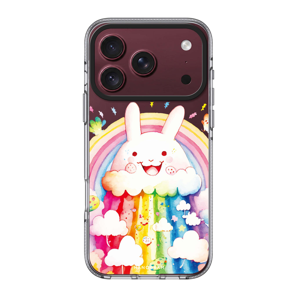 Rainbow Bunny 水晶透明保護殼