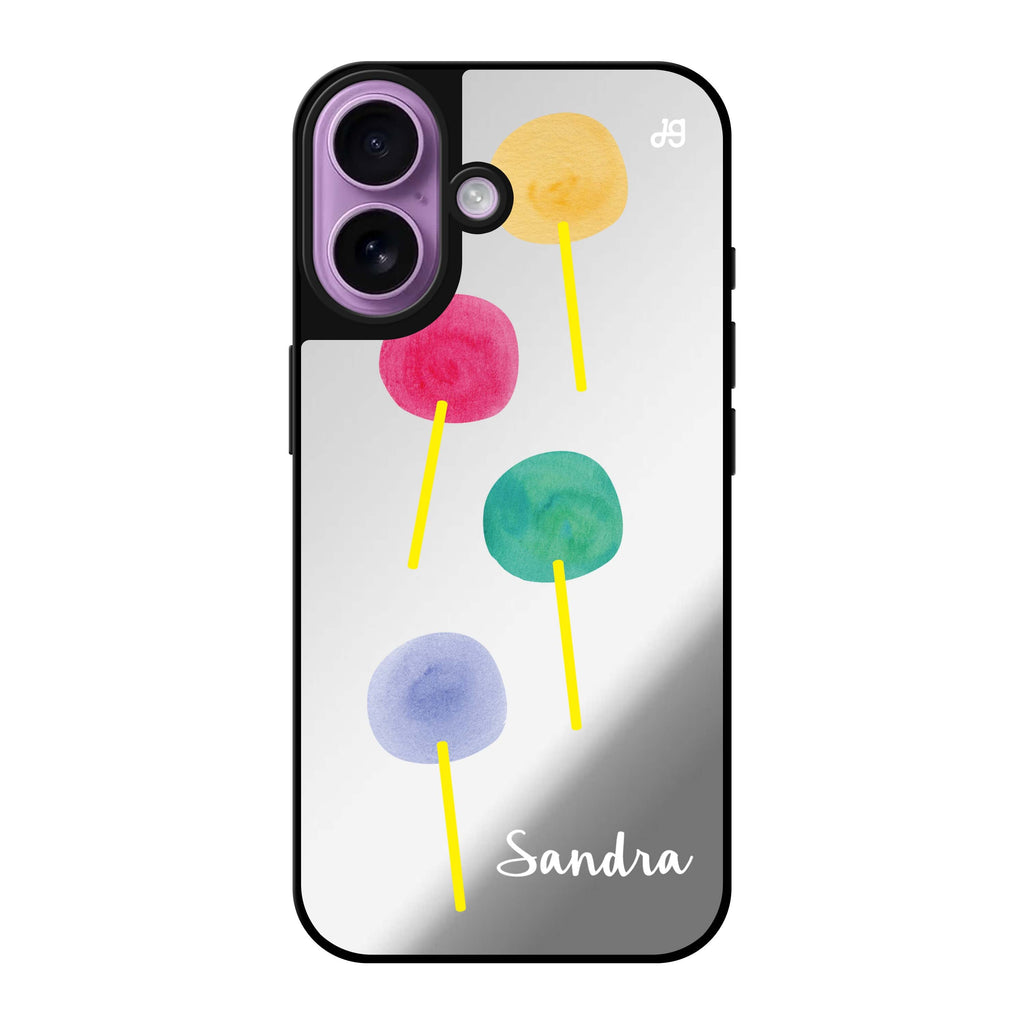Reflective iPhone 16 Mirror Case –Colorful Candy I Design