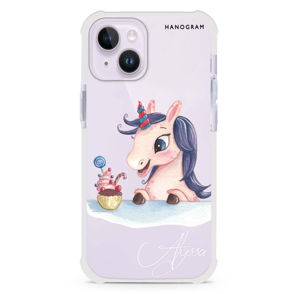 Rainbow Unicorn And Cupcake 超強防摔保護殼