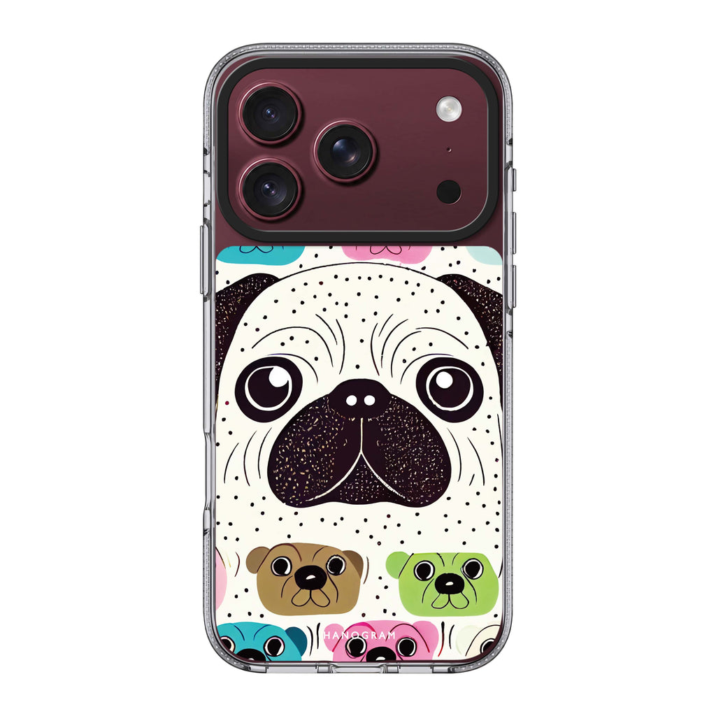 Pug Face 水晶透明保護殼
