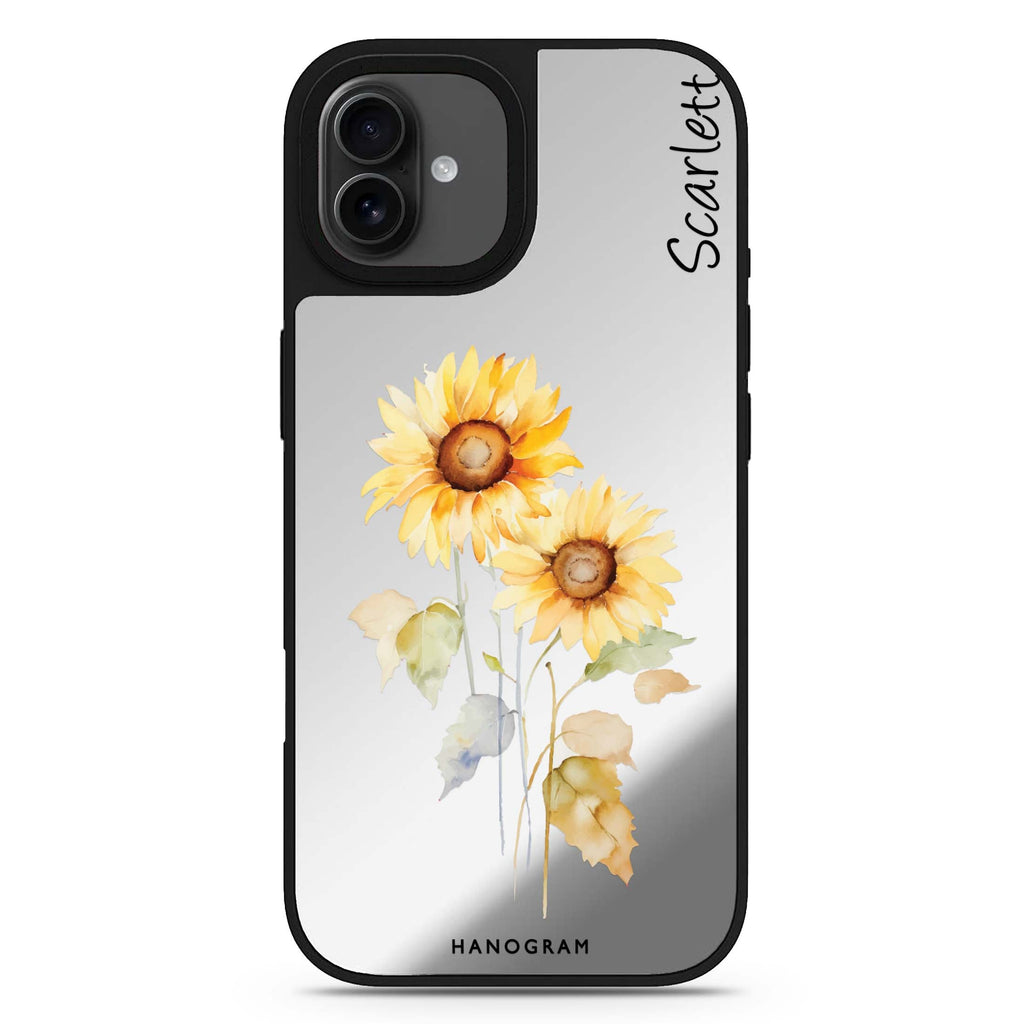 Sunny Blooms iPhone 17 花卉鏡面手機殼 主圖設計