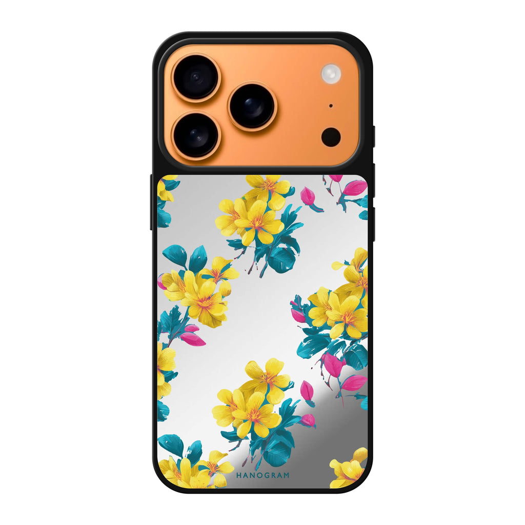 Tropical Bloom 花卉 iPhone 17 Pro Max 鏡面手機殼主圖