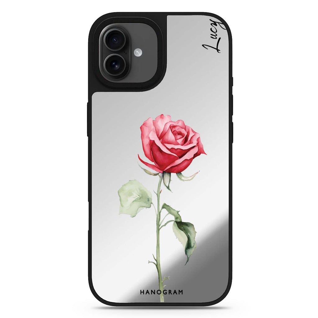 Rose Radiance iPhone 17 花卉鏡面手機殼 主圖設計