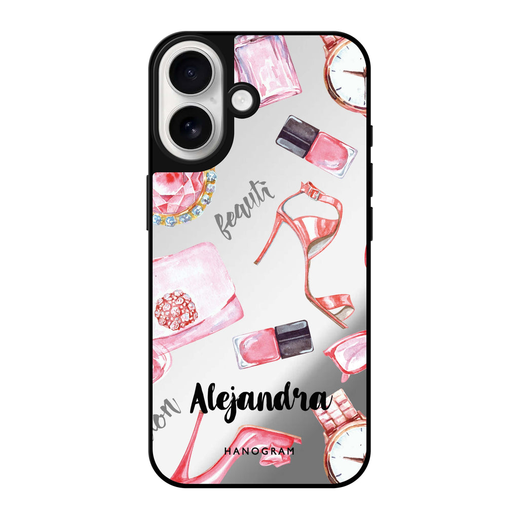 Reflective iPhone 16 Mirror Case –Fashion Sets II Design