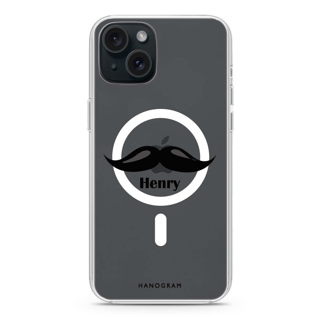 Moustache iPhone 15 Plus Magsafe 兼容水晶透明保護殼