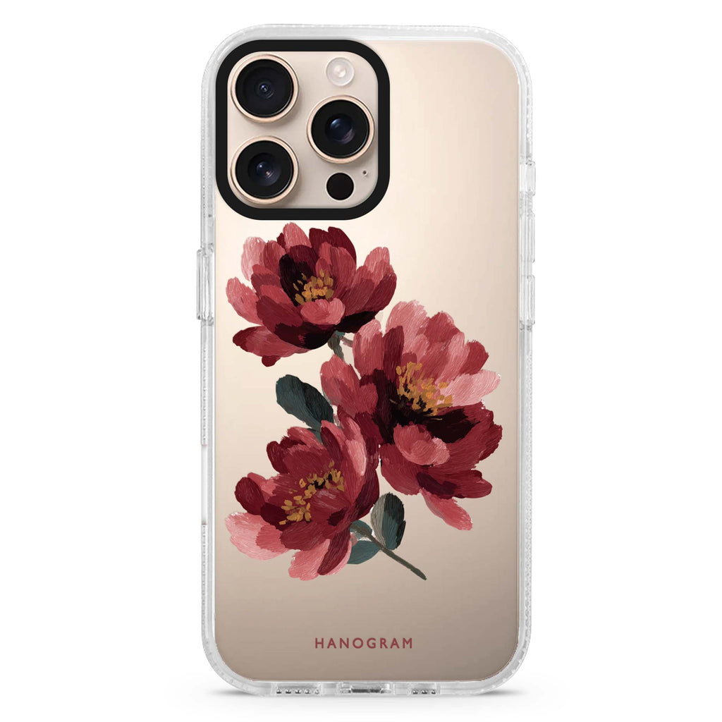 Crimson Peony 水晶透明保護殼