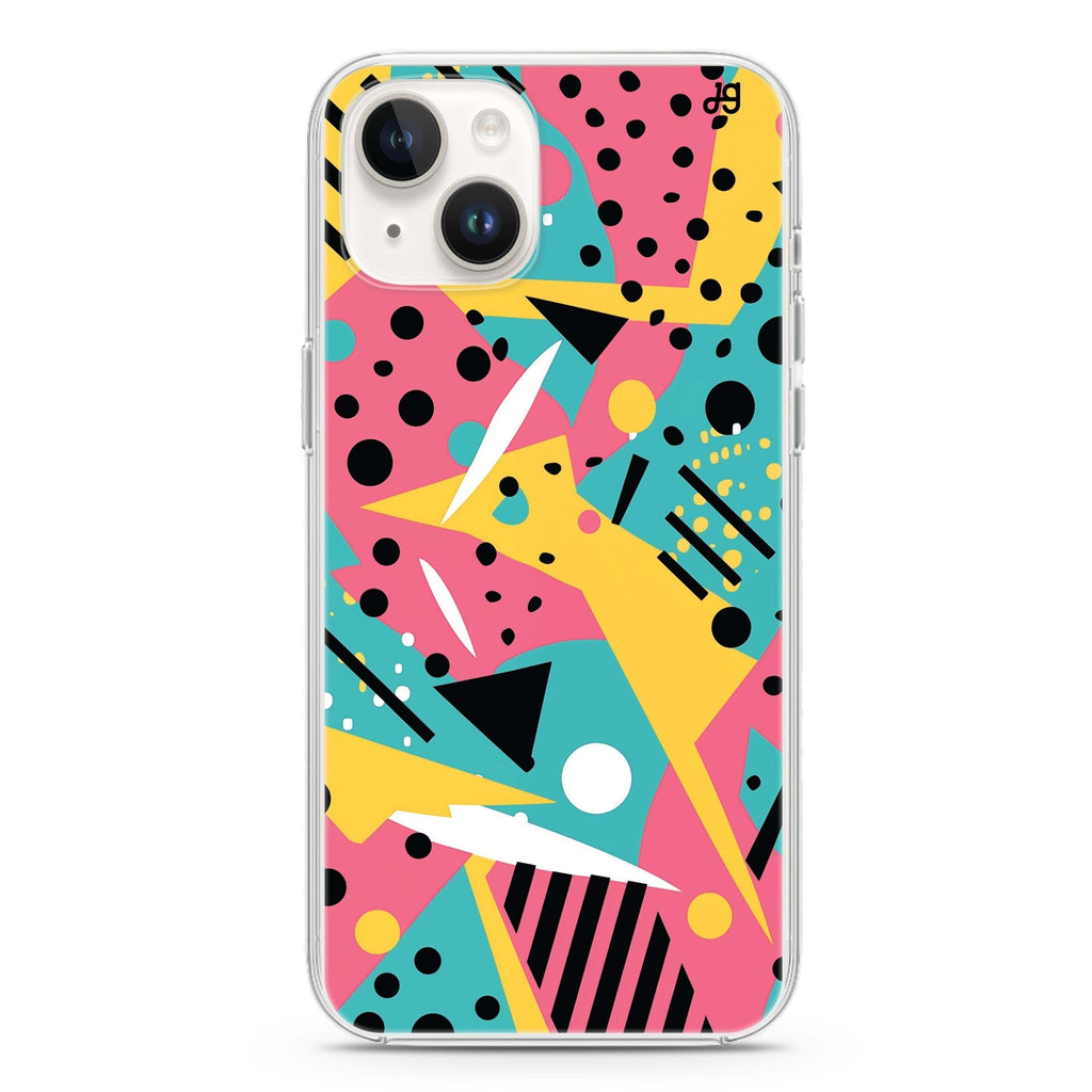 Pop Pastels iPhone 14 Magsafe 兼容水晶透明保護殼