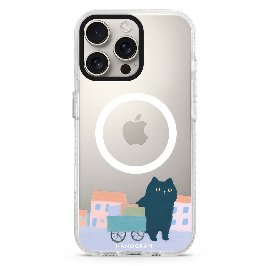 Purrfect New Home Magsafe 兼容水晶透明保護殼
