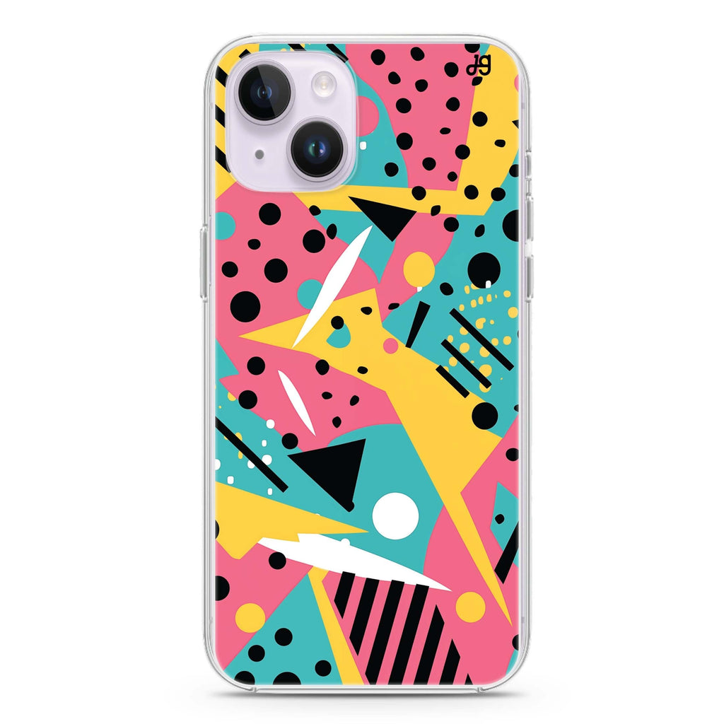 Pop Pastels iPhone 14 Plus 水晶透明保護殼