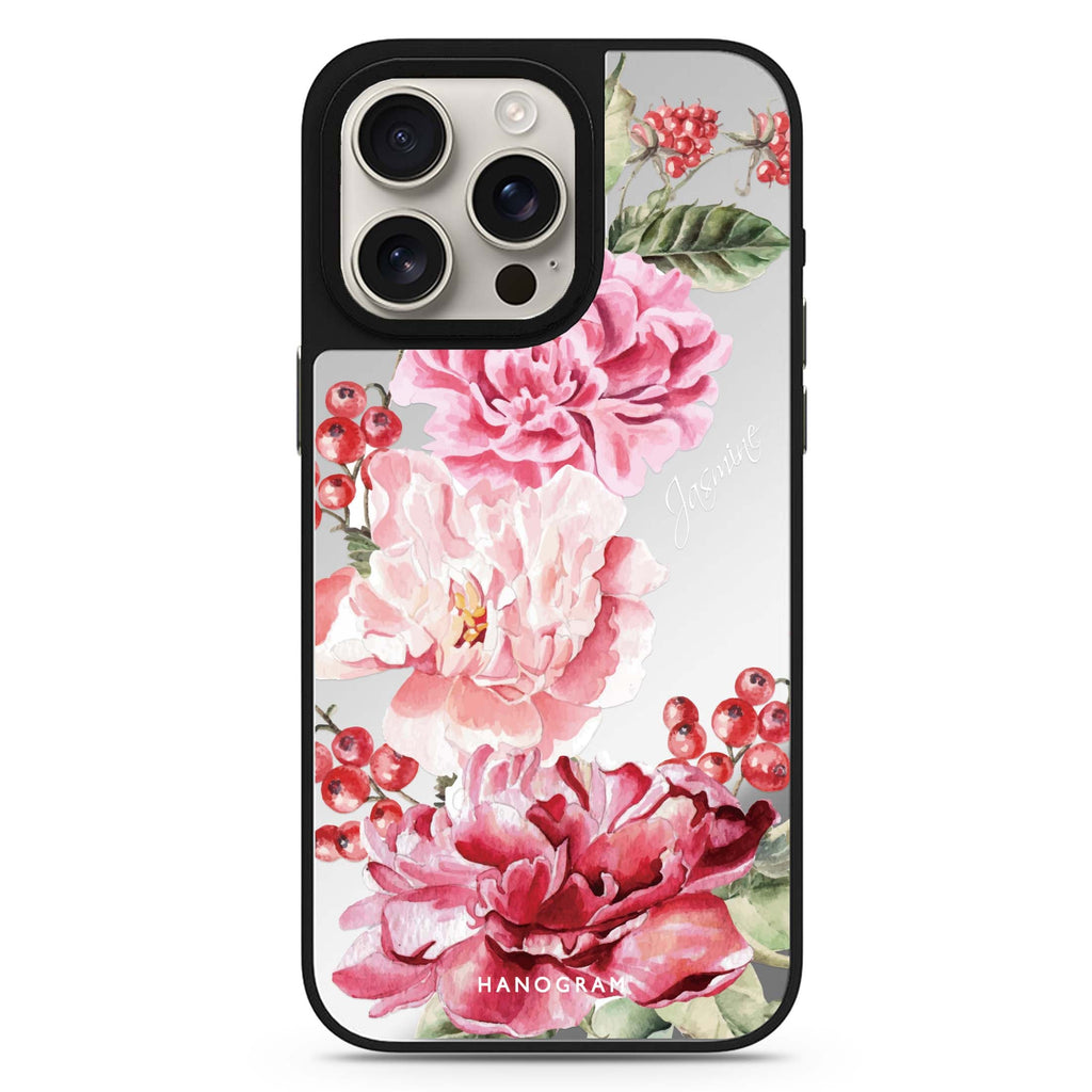 Pretty Watercolor Flowers 鏡面手機殼