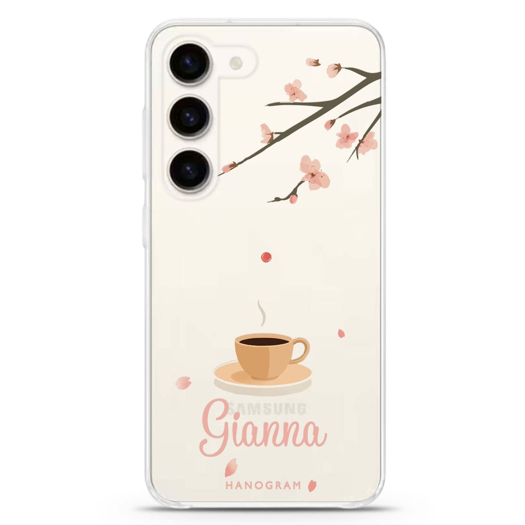 Quiet Bloom Samsung Galaxy 水晶透明保護殼