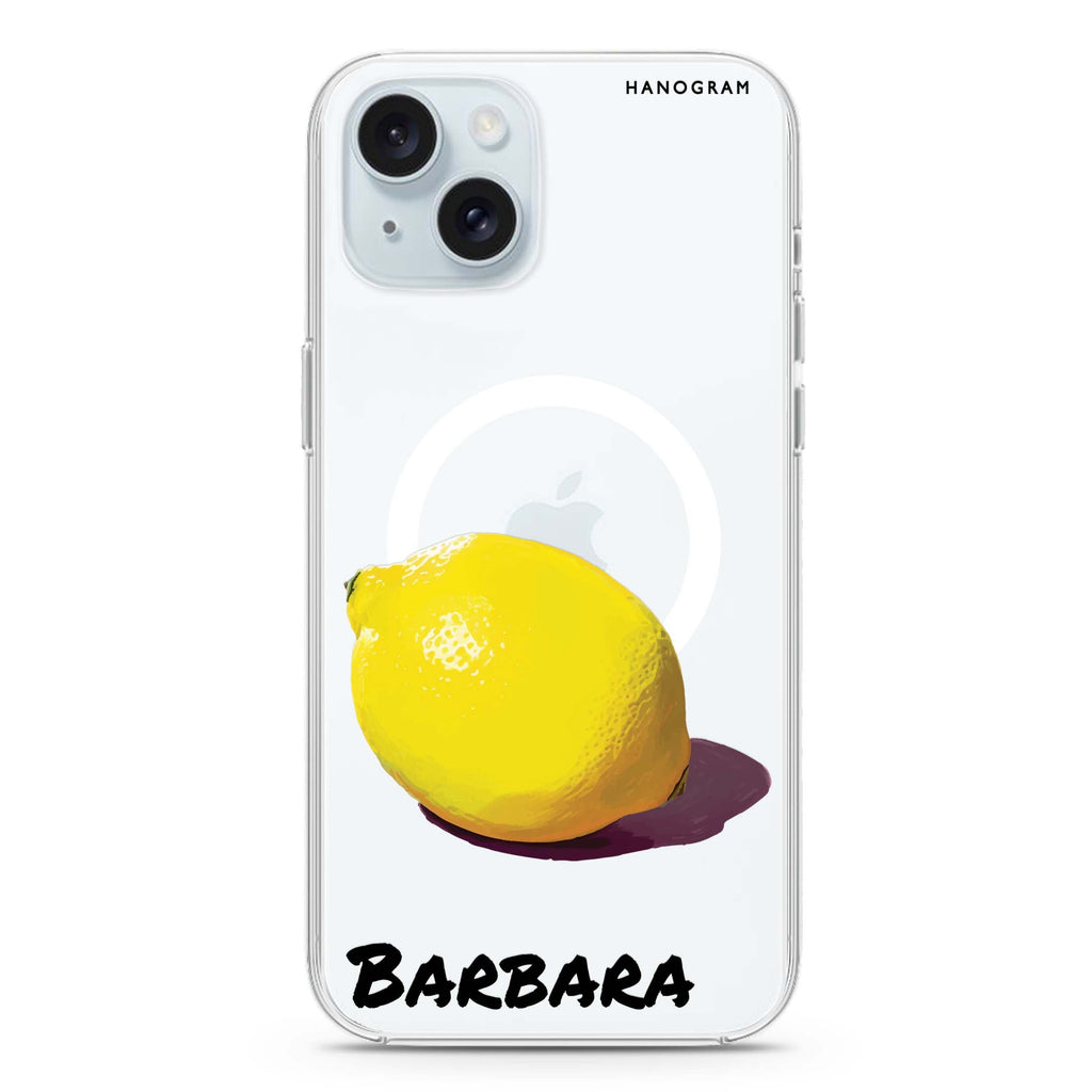 Lemon Lush iPhone 15 Plus Magsafe 兼容水晶透明保護殼