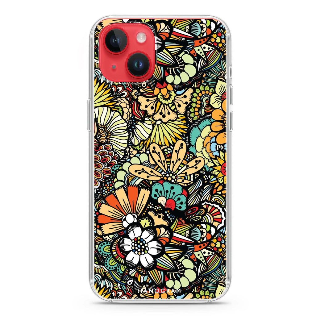 Blooming Harmony iPhone 14 Magsafe 兼容水晶透明保護殼