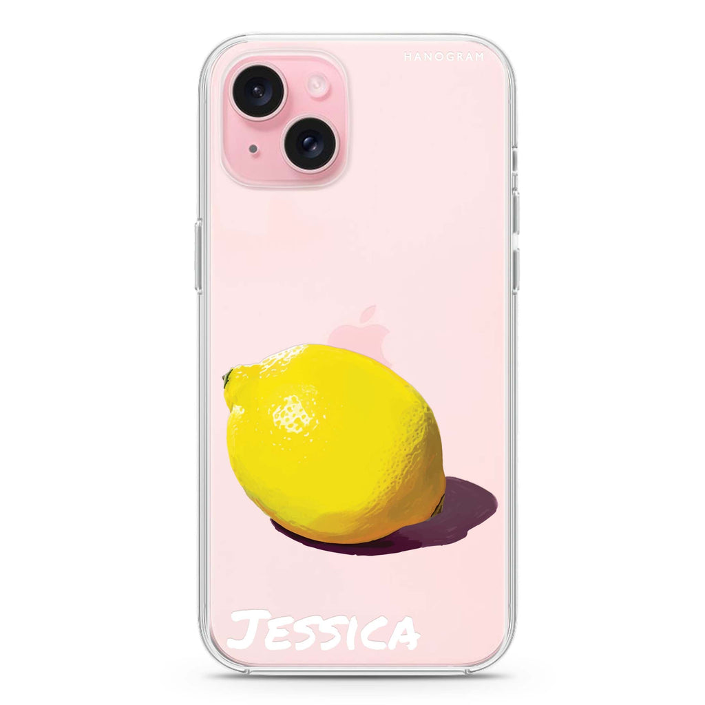 Lemon Lush iPhone 15 Plus水晶透明保護殼