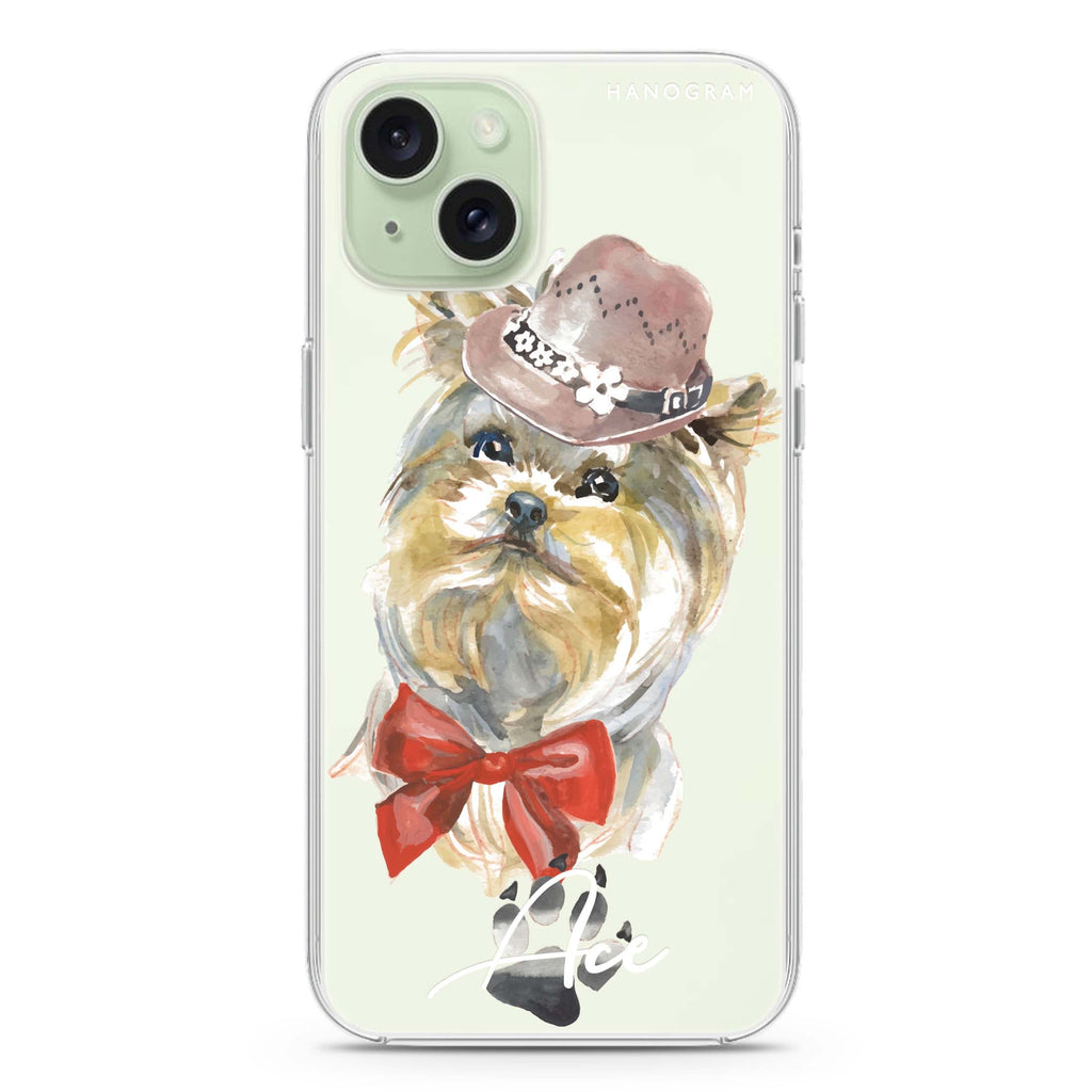 Yorkshire Terrier iPhone 15 Plus Magsafe 兼容水晶透明保護殼