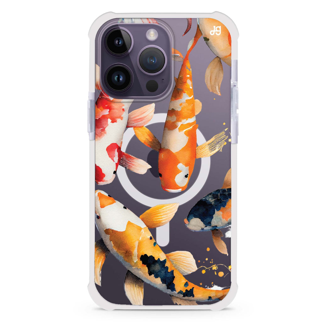 Koi fish iPhone Magsafe 兼容超強防摔保護殼