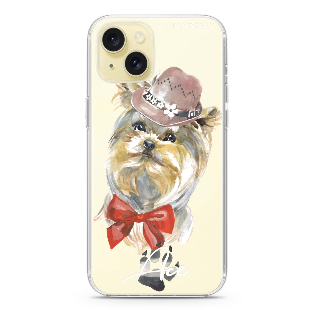 Yorkshire Terrier iPhone 15 plus 水晶透明保護殼