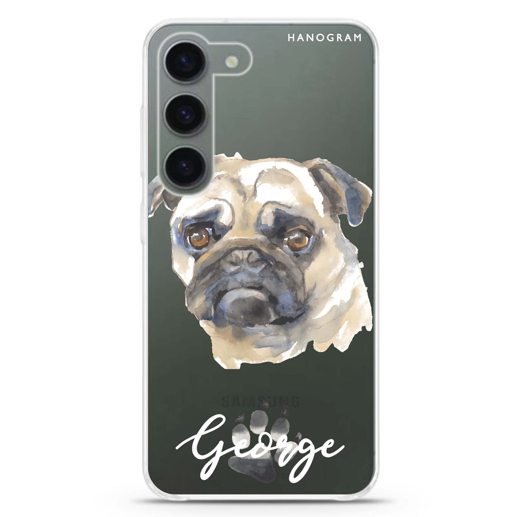 Pug Samsung Galaxy 水晶透明保護殼