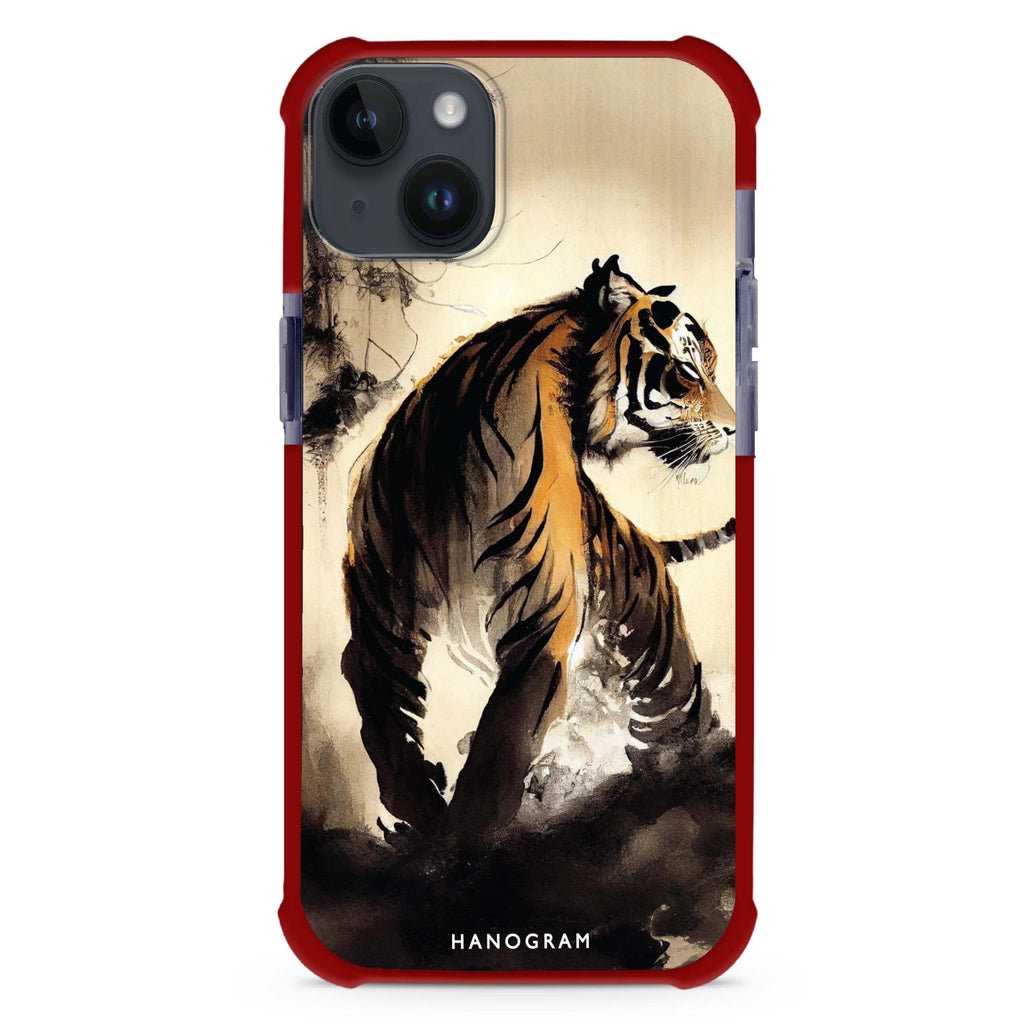 Tiger Painting iPhone 15 Plus Magsafe 兼容超強防摔保護殼