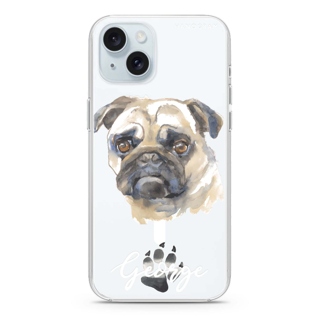 Pug iPhone 15 Magsafe 兼容水晶透明保護殼