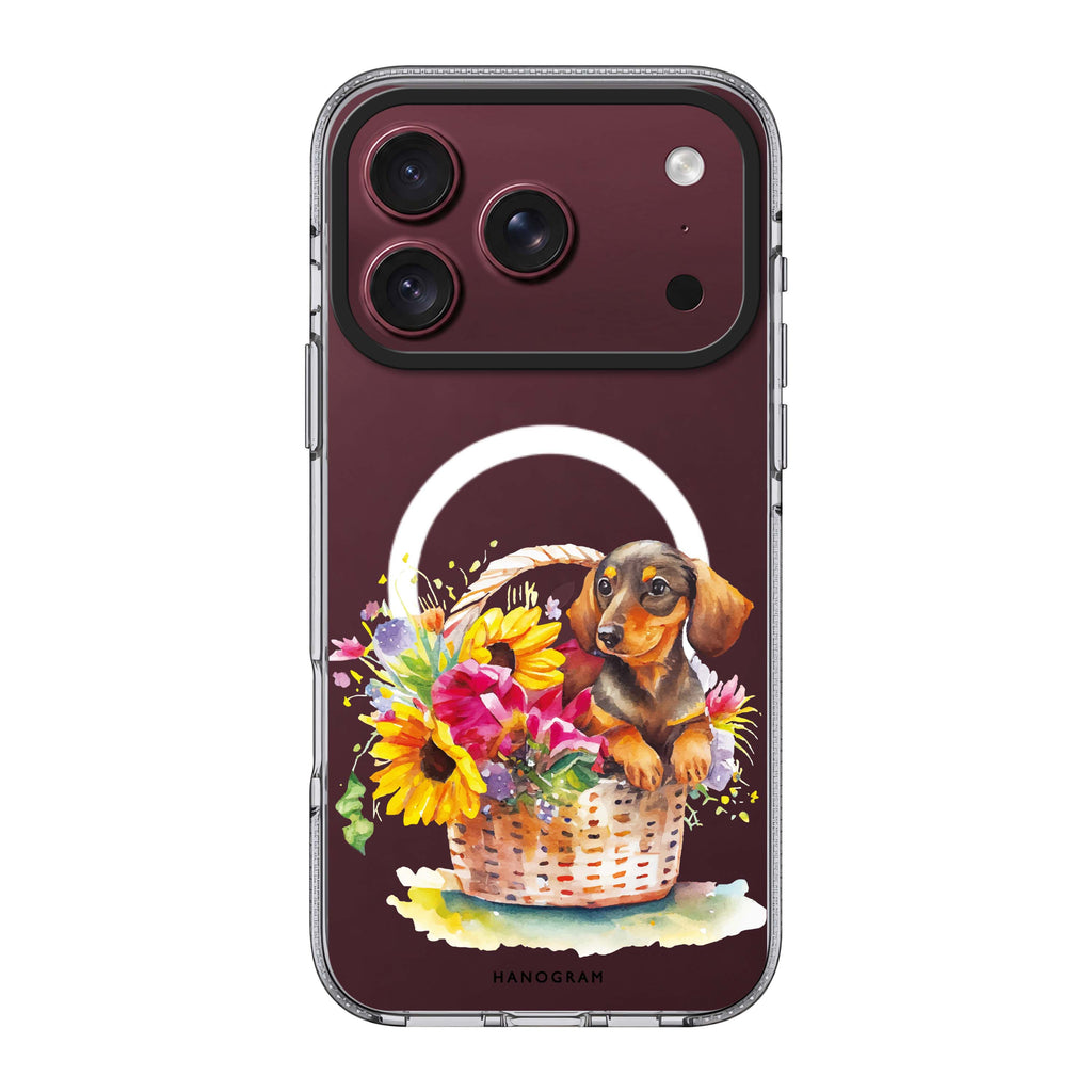 Floral & Dog 水晶透明保護殼