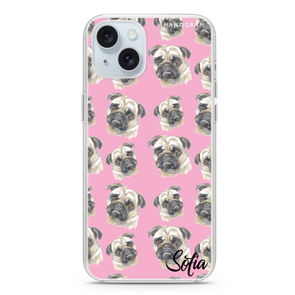 PugPug iPhone 15 水晶透明保護殼