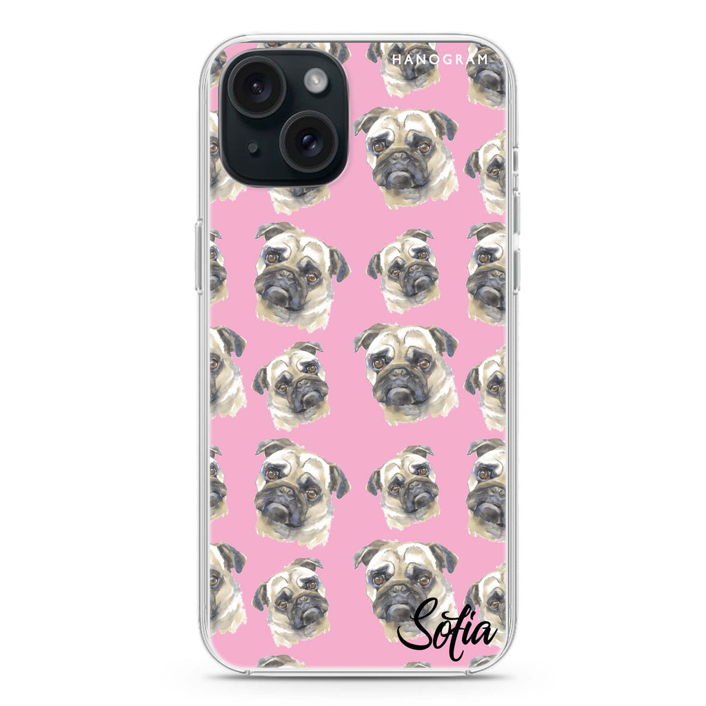PugPug iPhone 15 Magsafe 兼容水晶透明保護殼