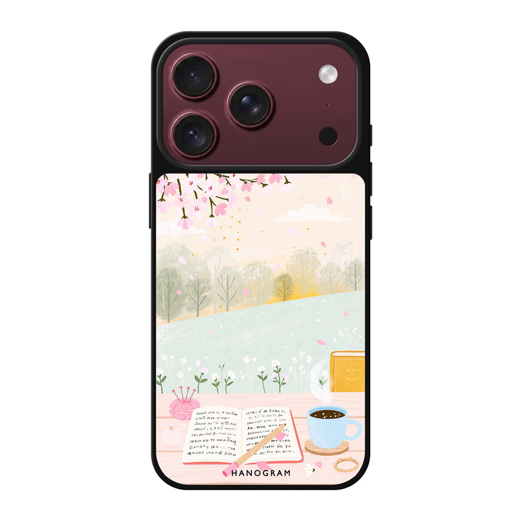 Pages by the Spring Window 鏡面手機殼