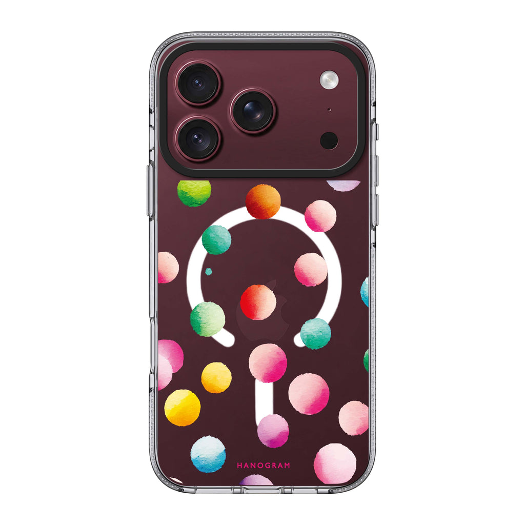 Watercolour Polka Dot 水晶透明保護殼