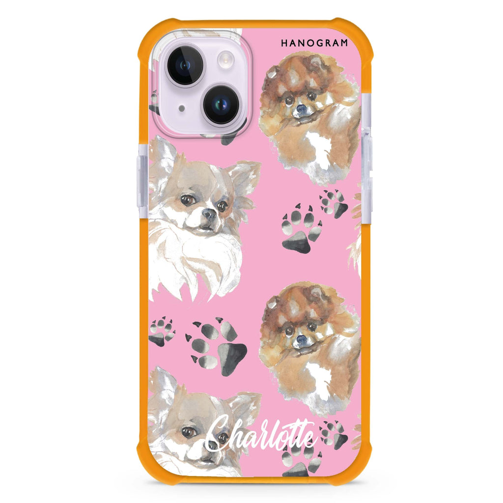 Pompom & Chihuahua iPhone 15 Plus Magsafe 兼容超強防摔保護殼