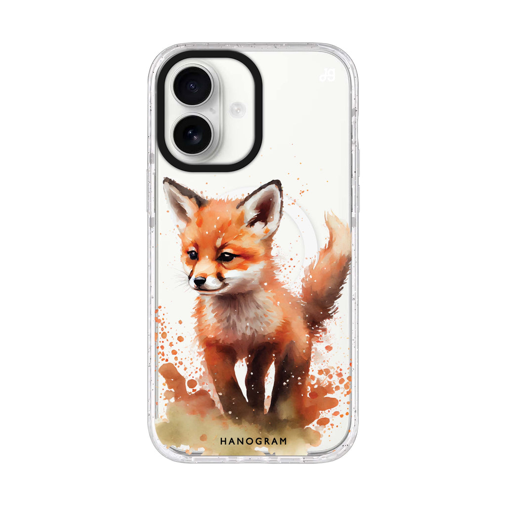 A Fox iPhone 17 水晶透明保護殼正面展示