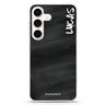 Burst Black Samsung Galaxy S26/S25/S24 可加名字水晶透明保護殼正面展示