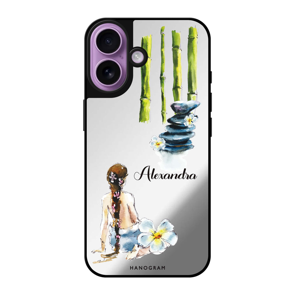 Reflective iPhone 16 Mirror Case –Zen Design