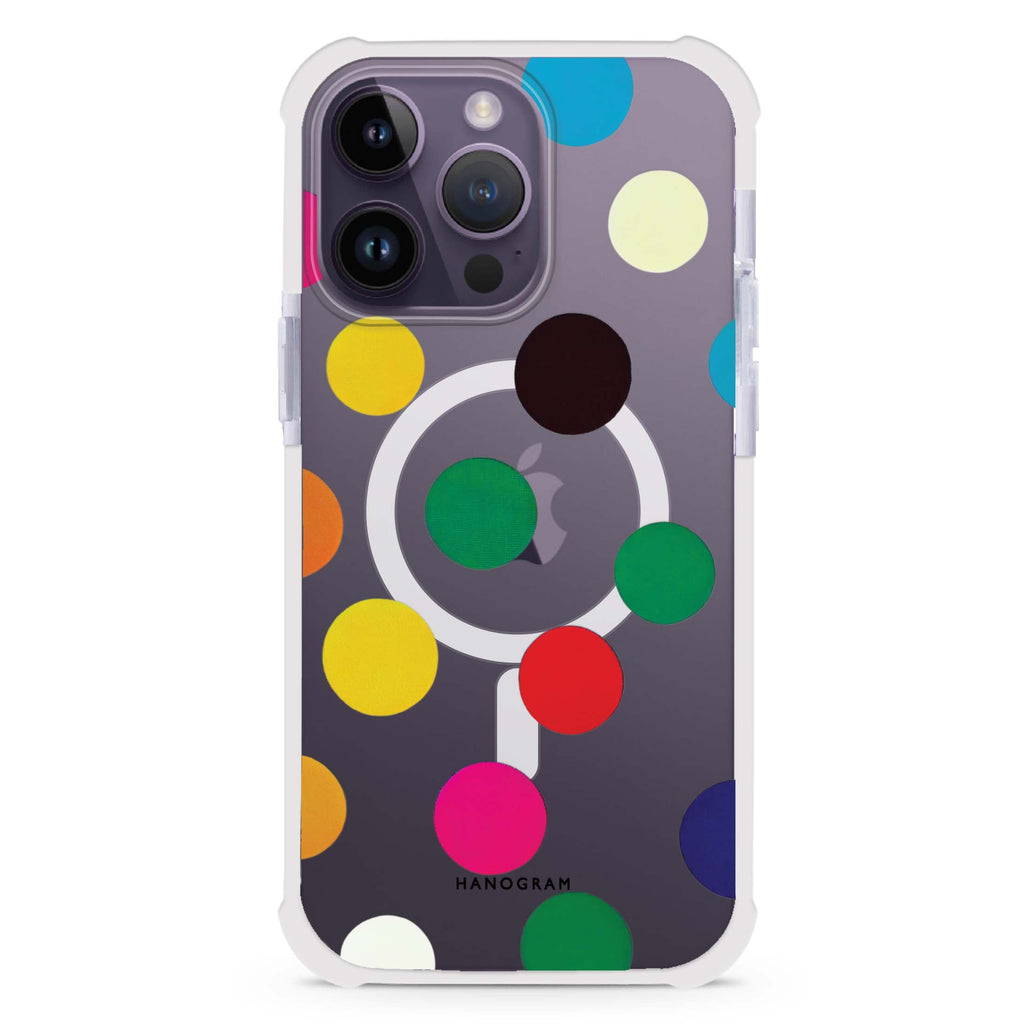 Polka Dot Pattern iPhone Magsafe 兼容超強防摔保護殼