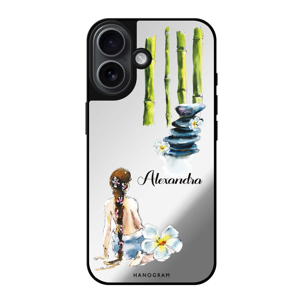 Reflective iPhone 16 Mirror Case –Zen Design